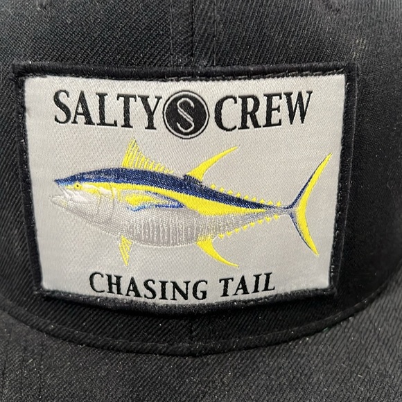 Salty Crew Men's Ahi Adjustable Snap Back Hat in Black - Picture 2 of 7